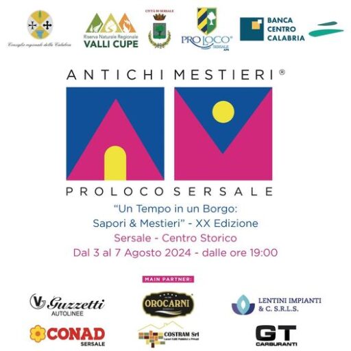 Antichi Mestieri – Un Tempo in un Borgo: Sapori & Mestieri- Dal 3 al 7 Agosto 2023