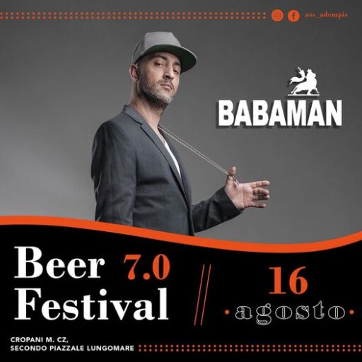 BABAMAN in concerto gratuito a CROPANI MARINA il 16 agosto 2024